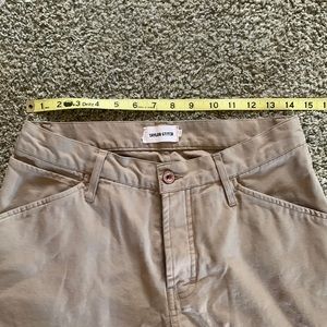 Taylor Stitch The Camp Pant 29 x 28 British Khaki Tuff Duck Brown Tan Button Fly